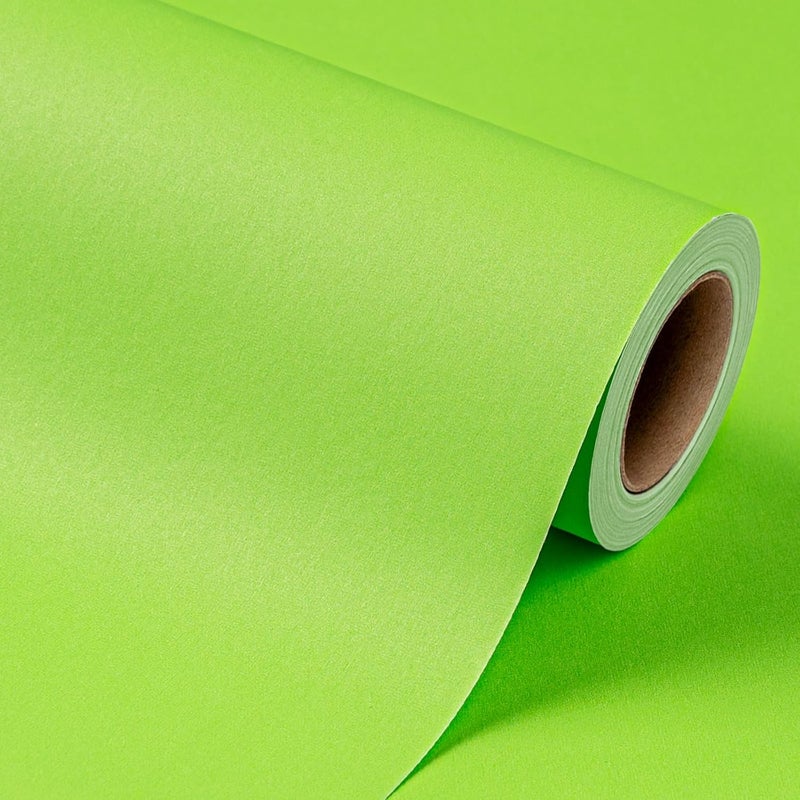 Garbendy Kraft Paper Roll Avocado Green-17 inches x 32.8 feet Recyclable Paper Perfect for Christmas, Holiday Gift Wrap, Craft, Packing, Floor Covering, Dunnage, Parcel, Table Runner - Image 1